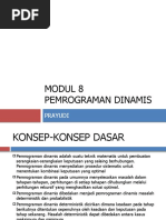 Modul 8 Pemrograman Dinamis