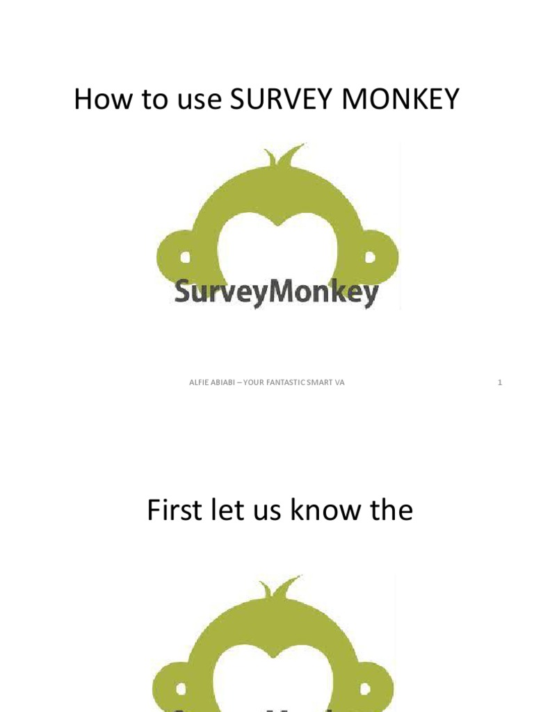 How to Use Survey Monkey Survey Methodology User