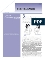 Bodice Back Width: Pattern Alteration