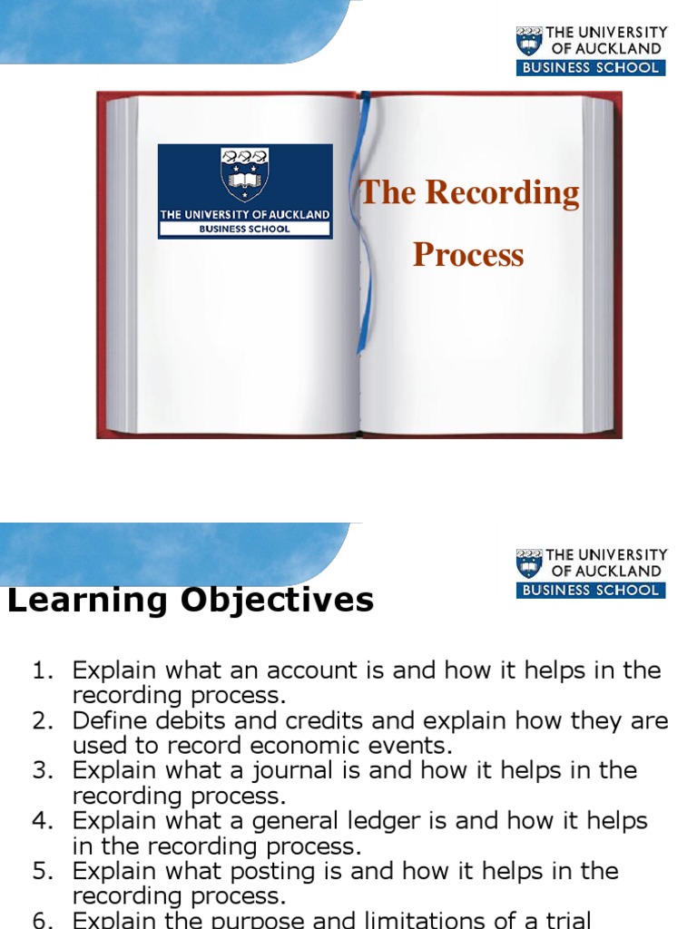 2.recording Process | PDF | Debits And Credits | Accounting