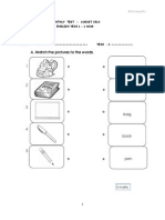 Year 1 Test Paper 2014b