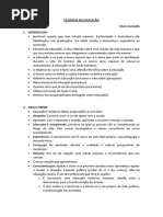 Filosofia Da Educação