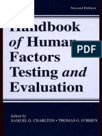 Handbook of Human Factors Testing and Evaluation