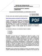 Evaluacion Psicotecnica La Capacidad Volitiva