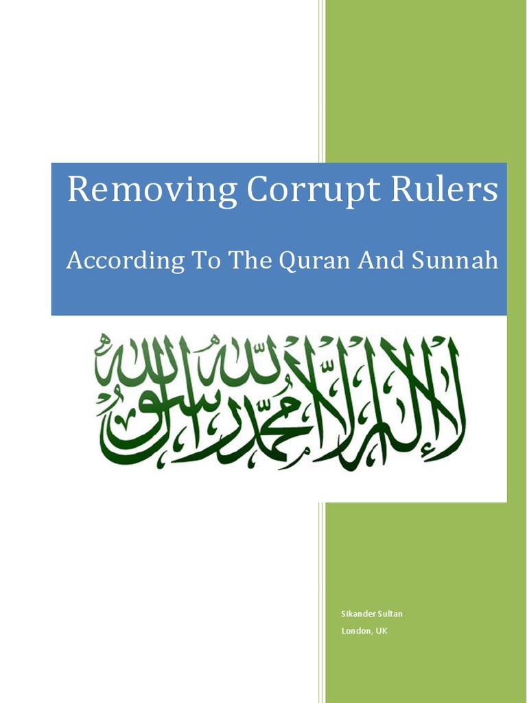 Removing Corrupt Rulers According To The Quran and Sunah | PDF ...