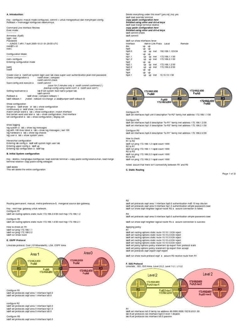 Lab BGP Juniper | PDF | Superuser | Ip Address