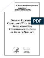 Nursing Home Report on compliance abuse and neglect allegations reporting | August 2014