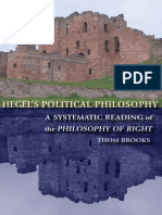 Thom Brooks Hegels Political Philosophy A Systematic Reading of The Philosophy of Right 2007