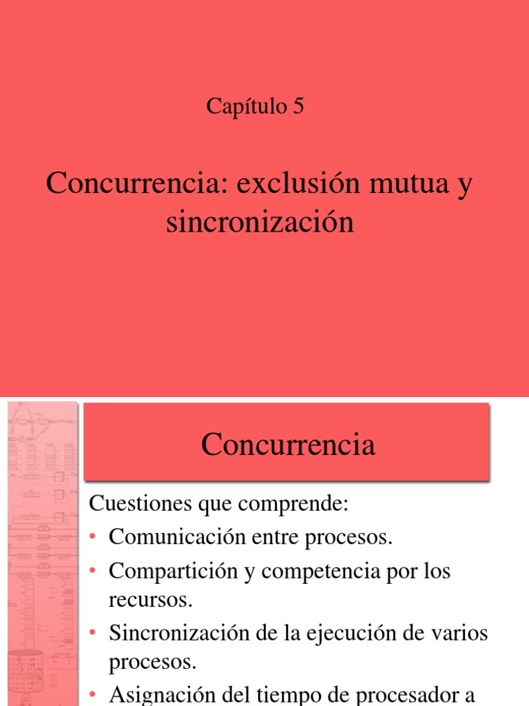 Cap05 Concurrencia Exclusion Mutua y Sincronización PDF Almacenador intermediario de datos