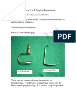 Instruments in Otolaryngology