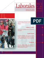 Tema Laboral Nº20 La Trayectoria Laboral de Las Personas, Un Aporte Al Debate Sobre La Protección Al Trabajo