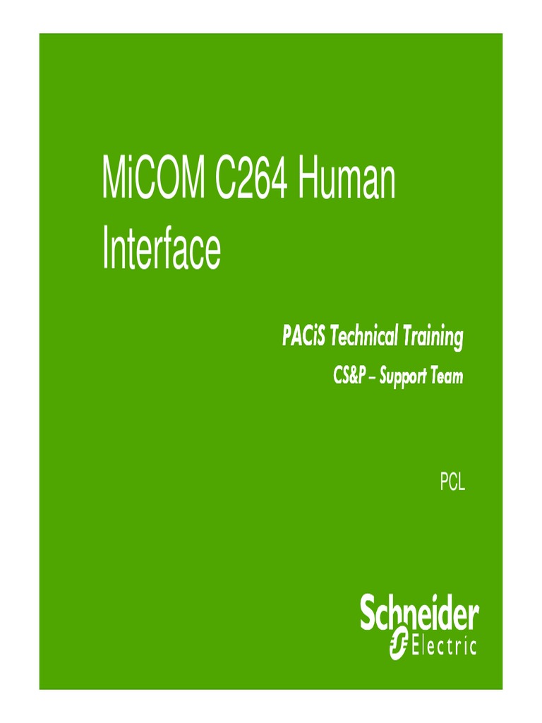 MiCOM C264 HMI Technical Training | PDF | User Interface | Liquid ...
