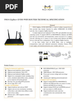 F8634 Zigbee+ Evdo Wifi Router Technical Specification: General