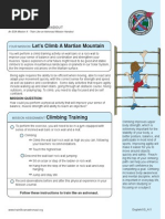 Let's Climb A Martian Mountain: Mission X Mission Handout