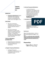 Handout on Frequency Distribution