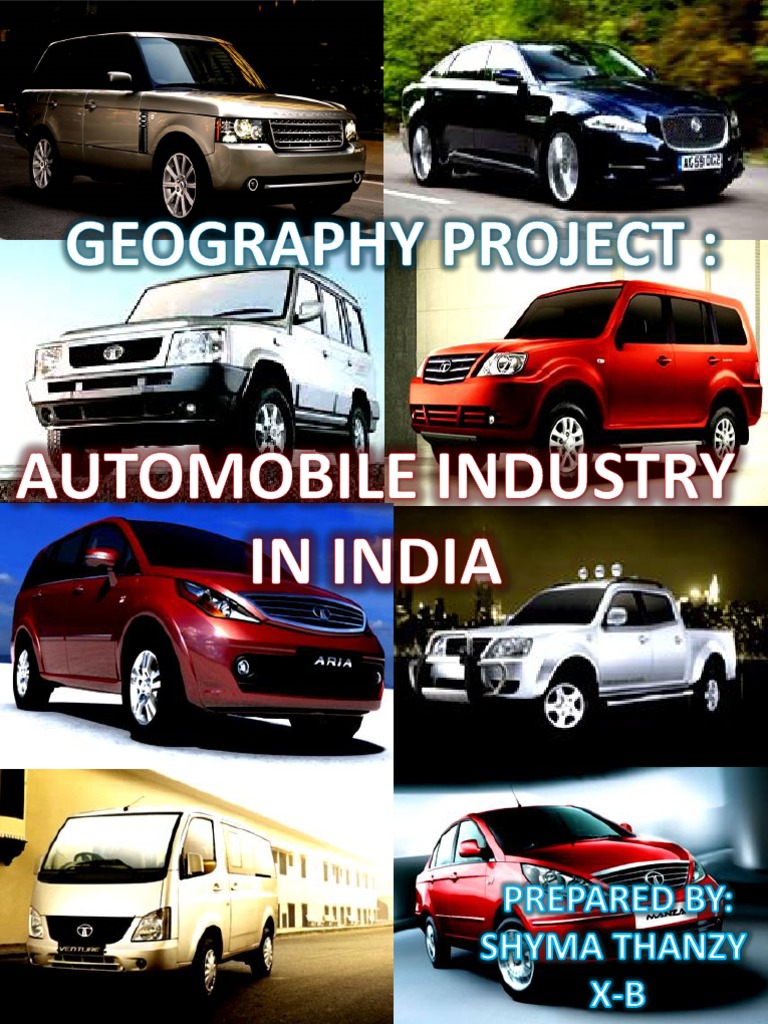 Automobile Industry in India PDF Motorcycle Vehicles
