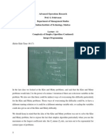 Advanced Operations Research Prof. G. Srinivasan Department of Management Studies Indian Institute of Technology, Madras