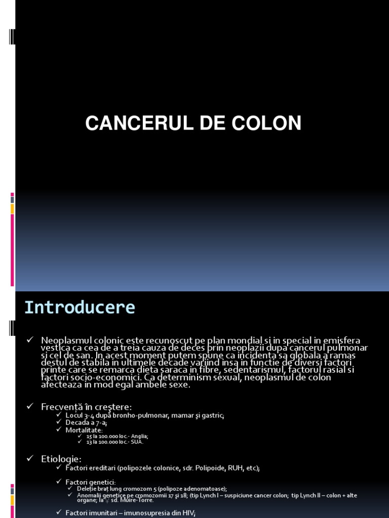 Curs Cancerul de Colon | PDF