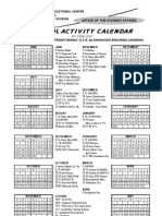 Calendar AY 2009-2010