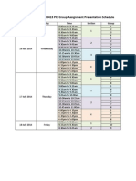 Sem 1 2014/15 EEIB413 PCI Group Assignment Presentation Schedule