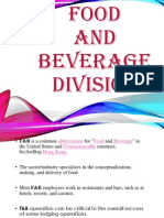 Food and Beverage