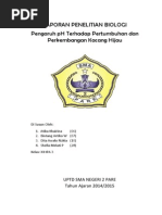 Download Laporan Bio tentang pengaruh pH pada pertumbuhan kacang hijau by Shella Melati SN237755529 doc pdf