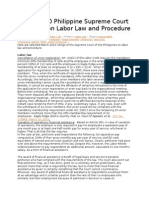 January 2013 Philippine Supreme Court Decisions on Labor Law NEW VERSION