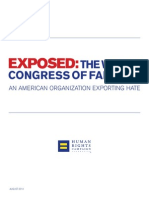 HRC report on World Congress of Families