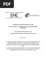 Short Overview of the Guidelines on UNCRPD Implementation