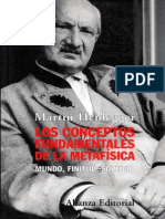 Heidegger - Los Conceptos Fundamentales de La Metafísica
