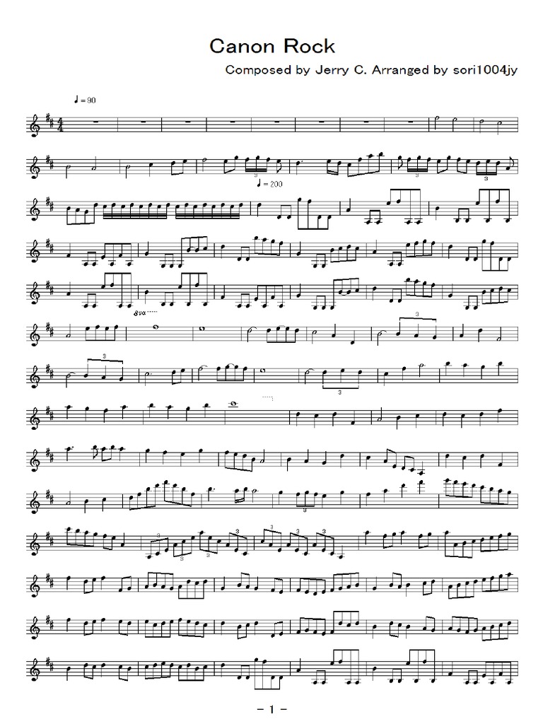 Canon Rock Violin Pdf Language Arts Discipline Foreign
