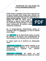 11 Medios Pacíficos de Solución de Los Conflictos Internacionales Resumido