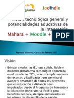 Plataforma tecnológica para educación a distancia con Moodle, Mahara y Joomla