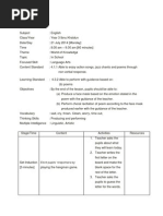 Download LESSON PLAN Language Arts by SirAliffAfify SN237772326 doc pdf