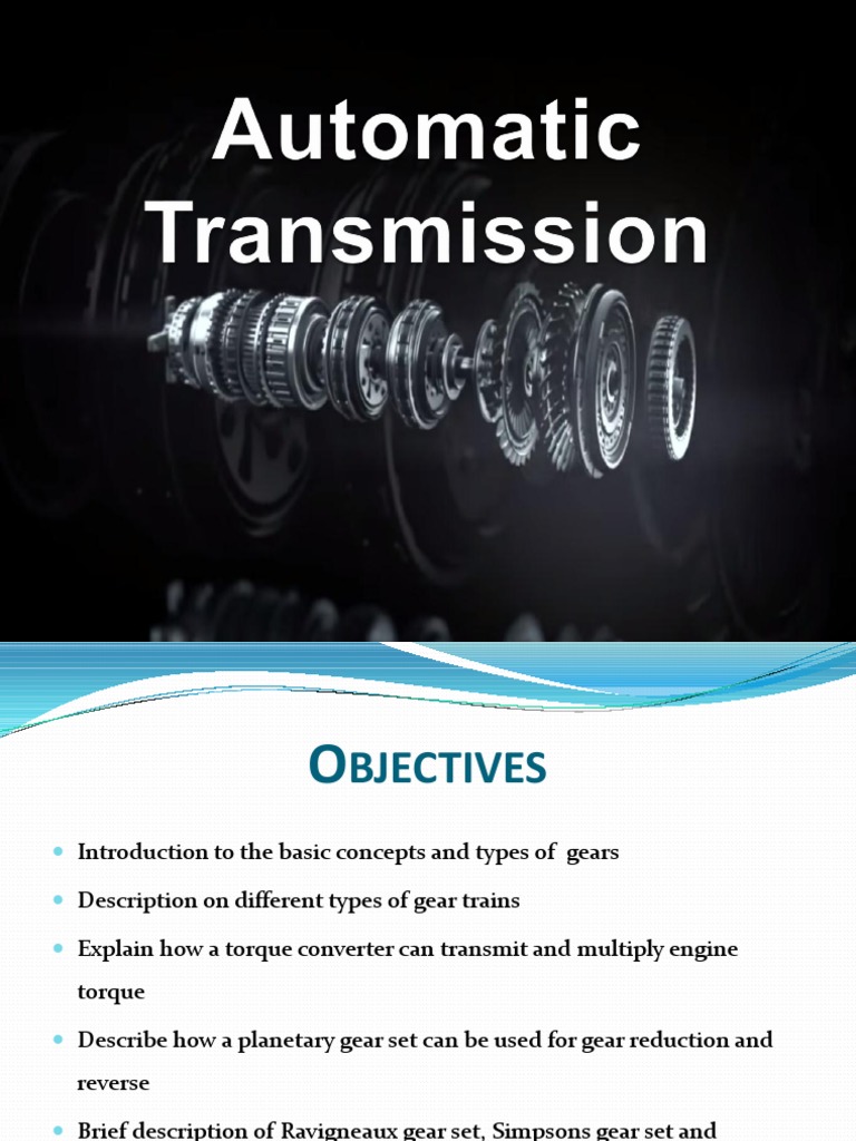 Overview of Gear Trains and Transmissions | PDF | Gear | Transmission ...