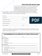 Photo and Video Release Form