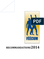 Les Recommandations de La FEECUM