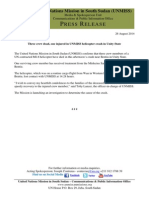 UNMISS Press Release - Aug. 26, 2014