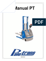 Manual de operação e manutenção de empilhadeira PT-16