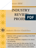 3 Semester BBM: Industry Review Project