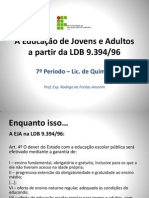 A Educação de Jovens e Adultos A Partir Da LDB 9394-96