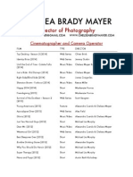 Chelsea Mayer Cinematography Resumé