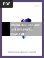 Business Ethics and Mnc