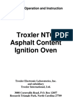 Manual Horno Troxler NTO Oven Operation Manual