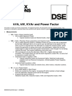 Understanding kW, kVA, kVAr and Power Factor