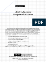 A Fully Adjustable Compressor / Limiter: THAT Corporation Design Note 115