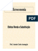 Efeitos Renda e Substituição