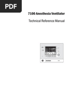 Datex-Ohmeda 7100 Anaesthesia Ventilator - Service Manual PDF | PDF