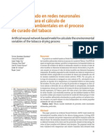 Modelo Basado en Redes Neuronales Artificiales para El Cálculo de Parámetros Ambientales en El Proceso de Curado Del Tabaco