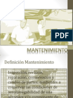 Mantenimiento en Linea